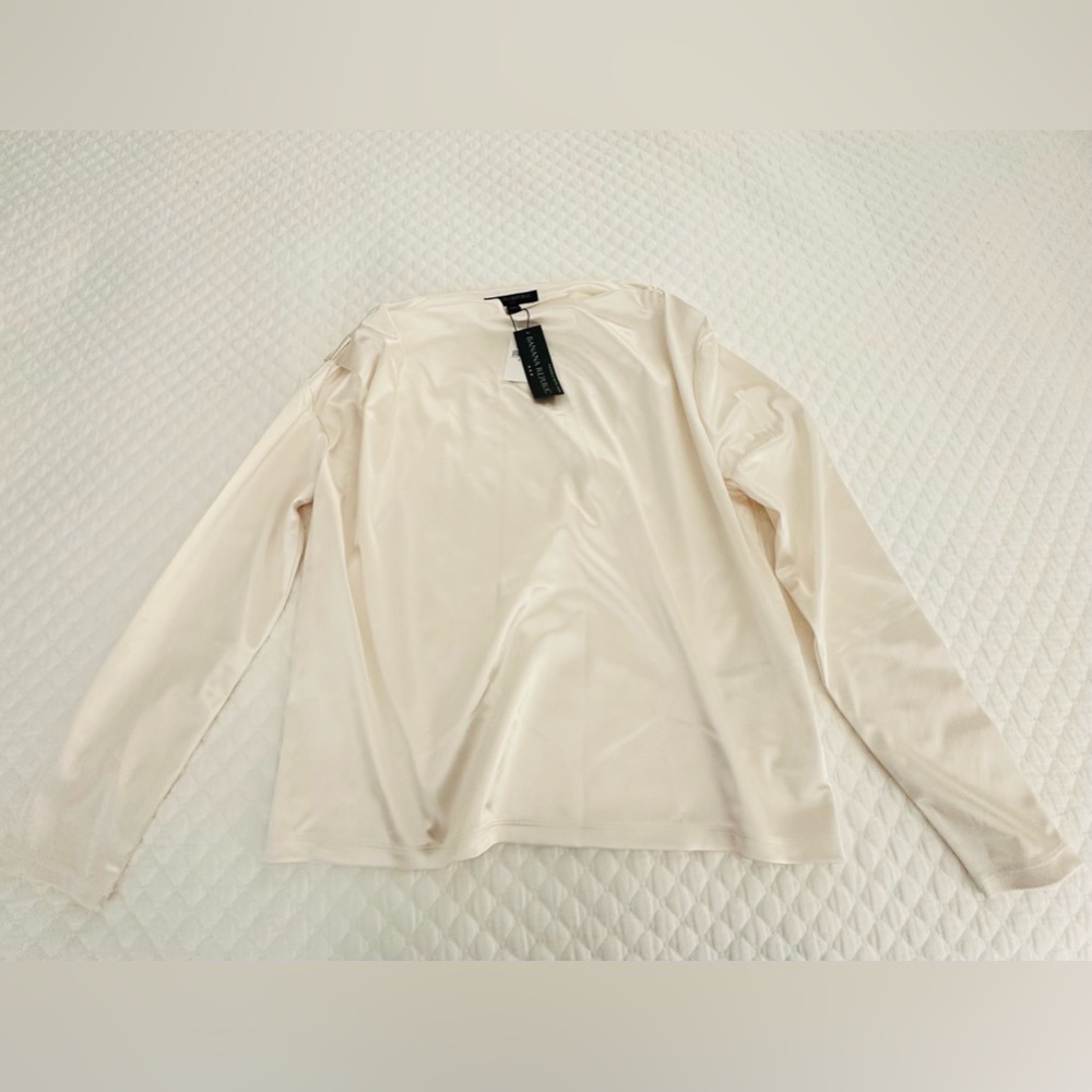 Banana Republic SATIN OFF-SHOULDER TOP ,Size S - Picture 2 of 3